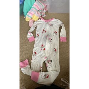 TBBC Beaufort Bonnet Dear Santa Pink Night Nights 3T One Piece